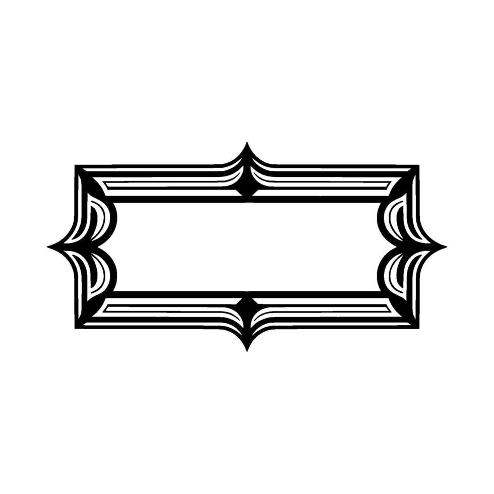Art Deco Frame, Geometric Ornament, Elegant Border, Minimalist - Art deco vector