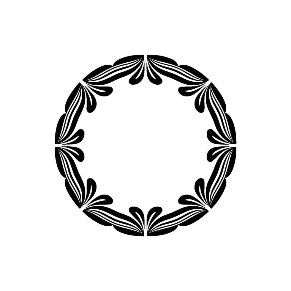 Elegant Circular Ornament, Minimalist - Circle vector