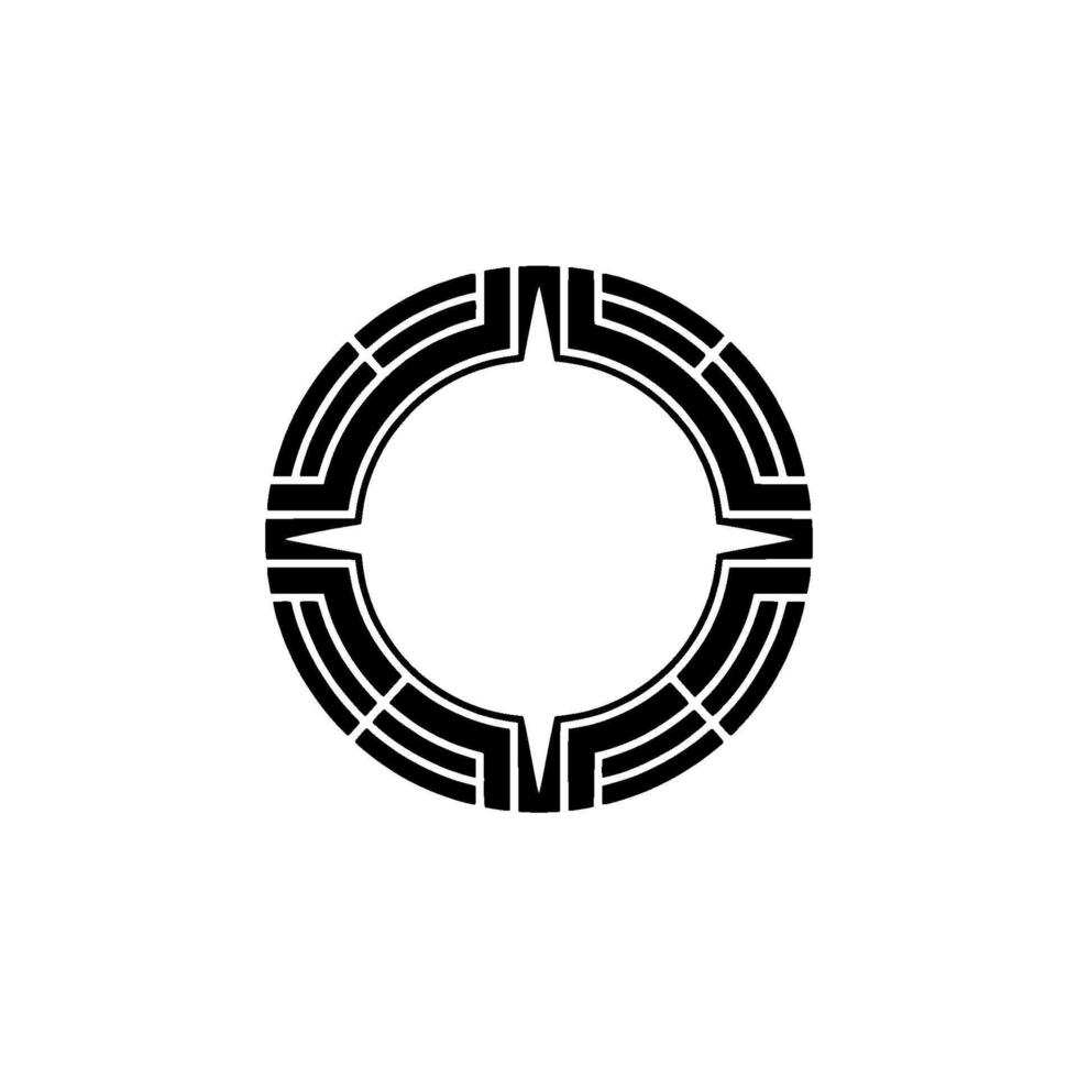 Geometric Circle Emblem, Minimalist, Modern - Minimalism vector