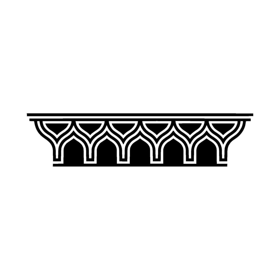 Art Deco Architectural Ornament Border, Geometric - Art deco vector
