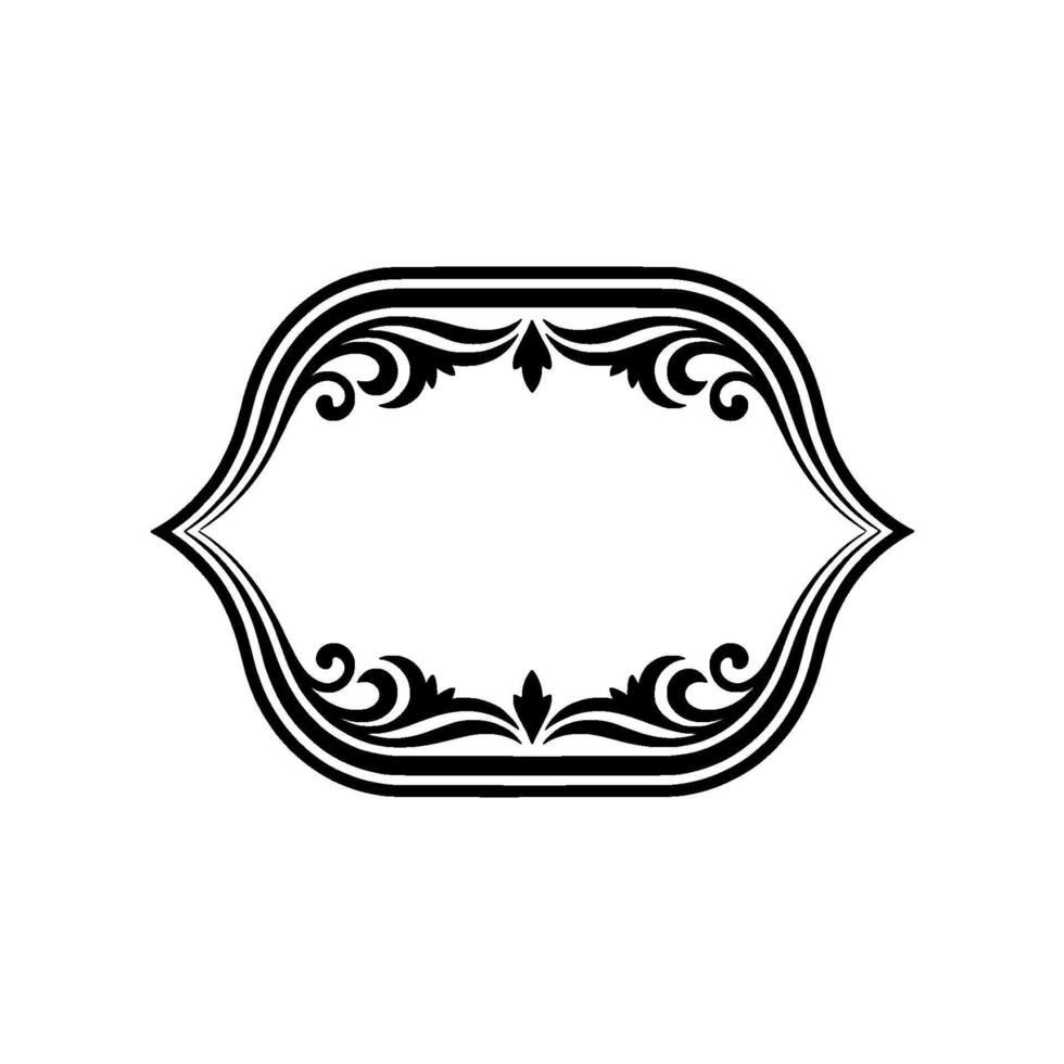 Elegant Ornate Frame, Vintage Element, Floral - Ornament vector