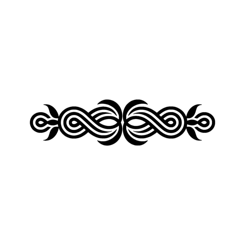 Intricate Celtic Spiral Border, Elegant vector