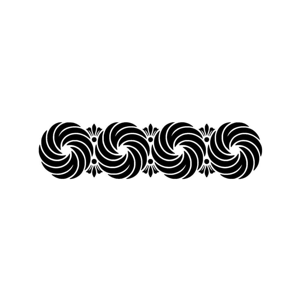 Intricate Celtic Spiral Border, Vintage - Ornamental vector