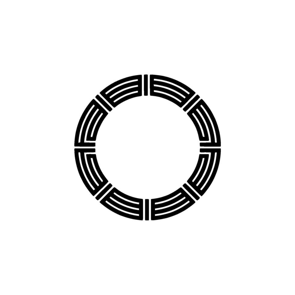 Geometric Circle Motif, Minimalist, Circular Pattern - Abstract - Minimalism vector