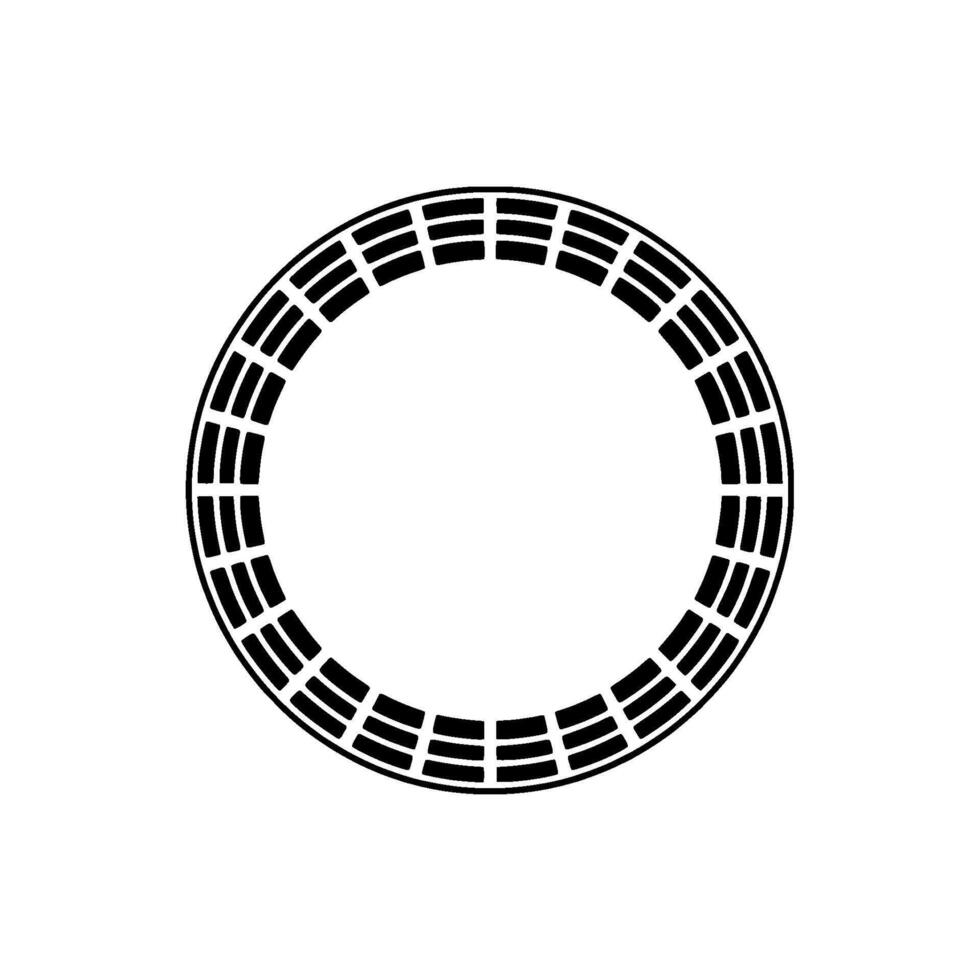 Minimalist Circular Emblem, Geometric, Modern, Circle - Outline vector