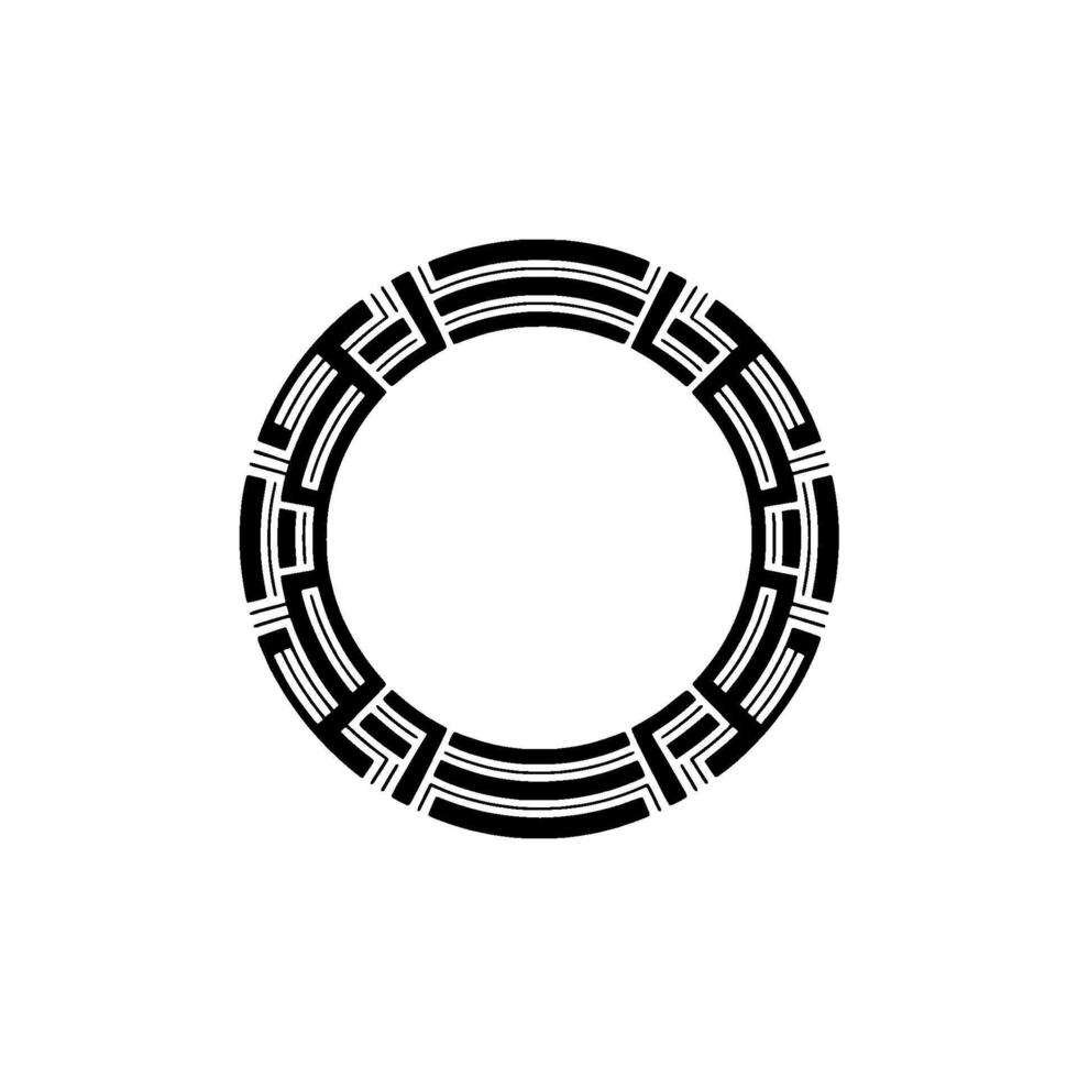 Geometric Circle Frame, Minimalist, Circular Motif, Abstract - Pattern vector