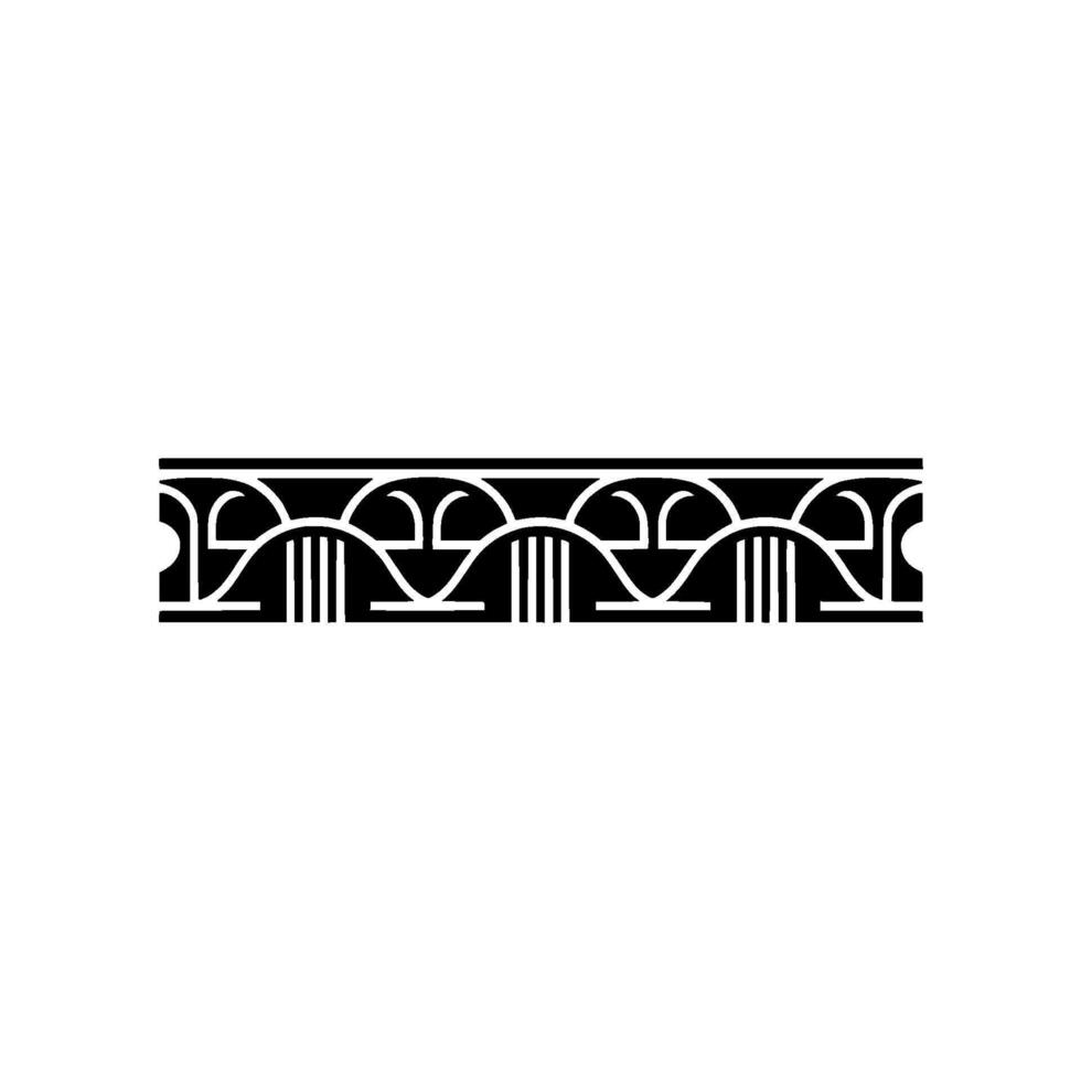 Art Deco Ornament Border, Geometric, Elegant Detail - Art deco vector