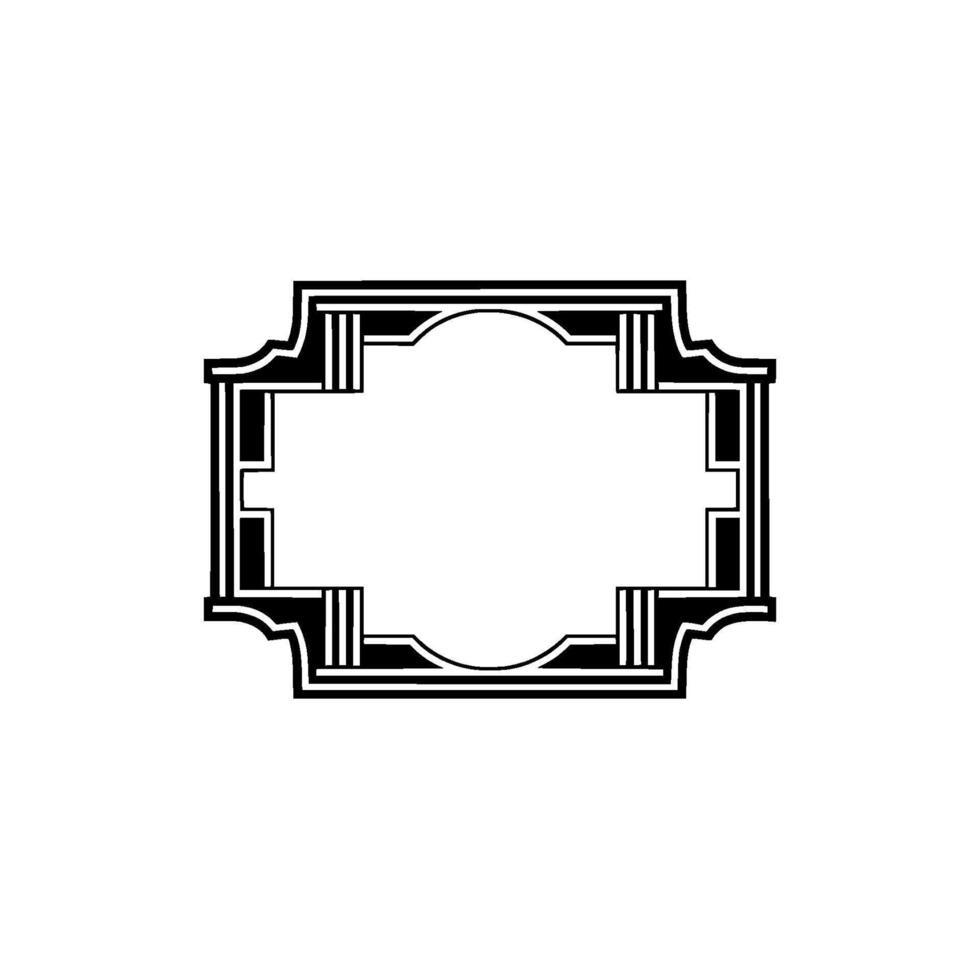 Art Deco Frame, Geometric Elegance, Vintage, Ornamentation - Art deco vector