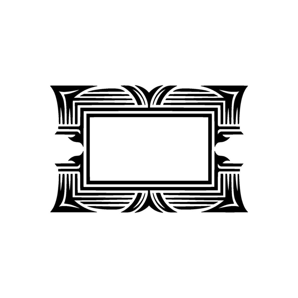 Art Deco Frame, Elegant Border, Vintage, Minimalist Style, Geometric - Art deco vector