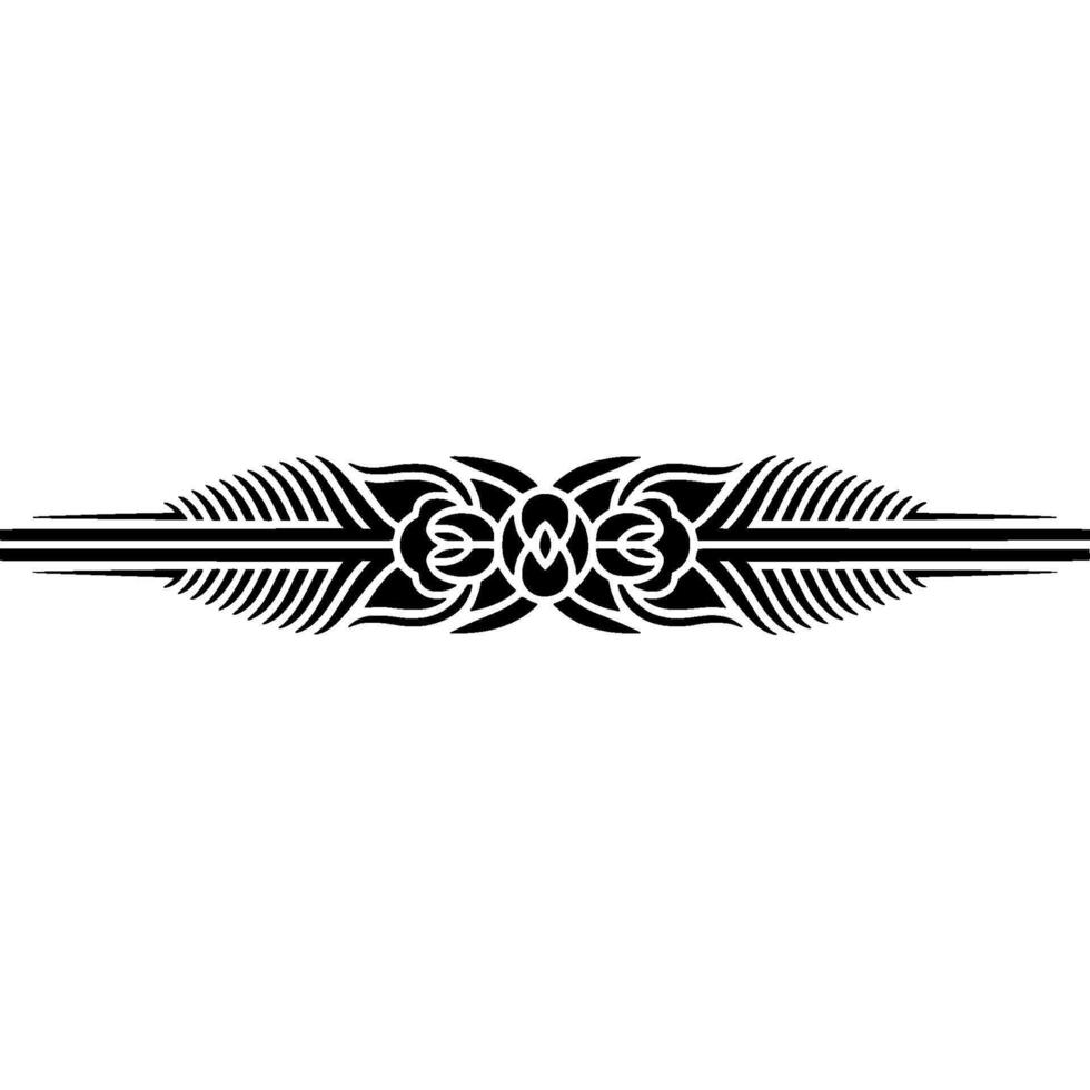Geometric Tribal Border, Elegant Element - Decorative vector