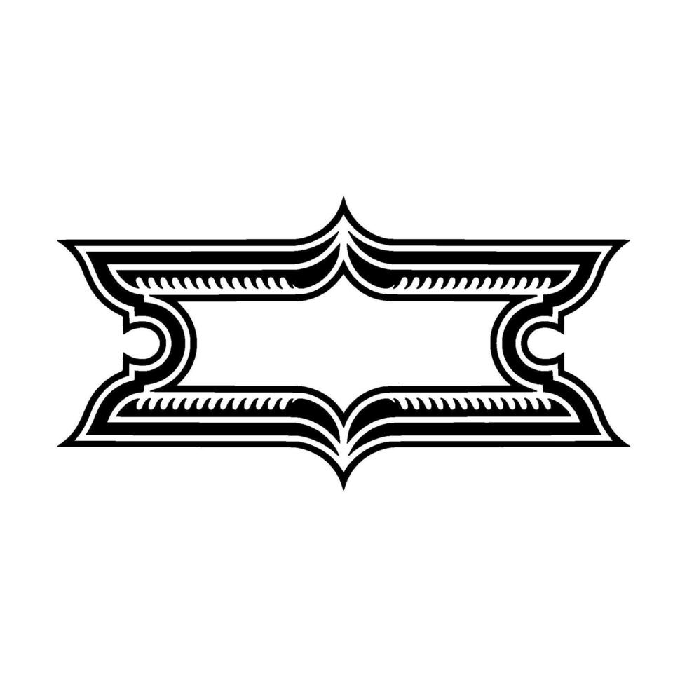 Art Deco Ornament, Elegant Border, Vintage - Geometric - Art deco vector