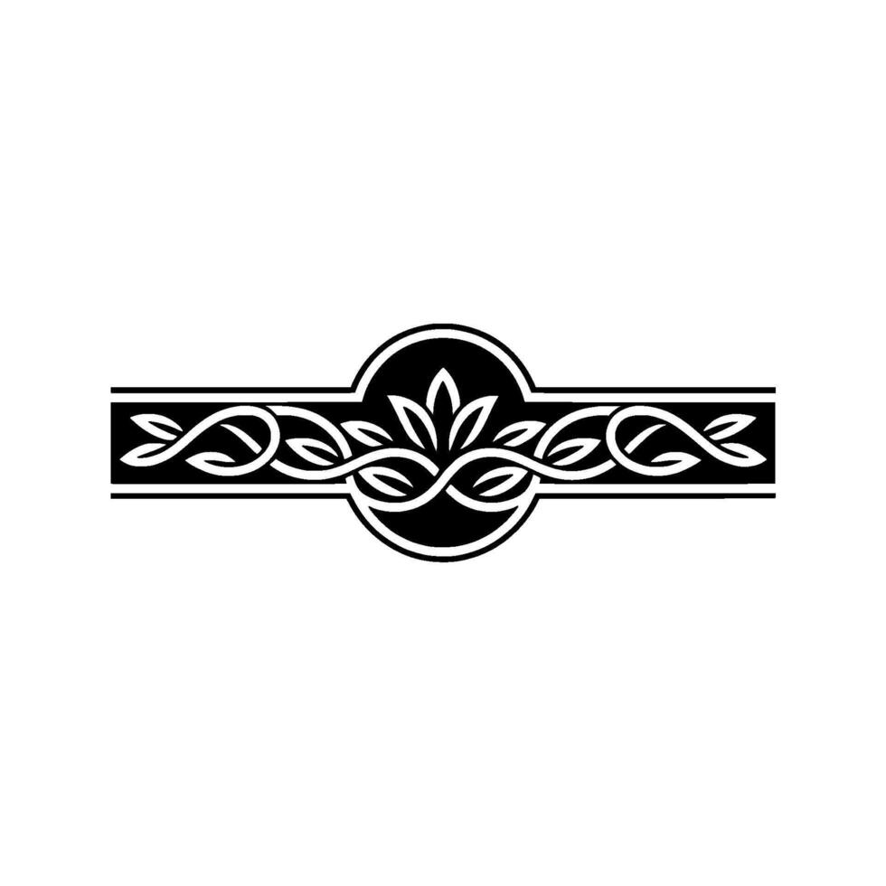 Intricate Celtic Border, Elegant, Vintage Motif - Ornament - Floral vector