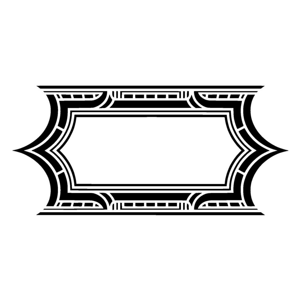 Art Deco Frame, Geometric Ornamentation, Vintage - Retro - Art deco vector