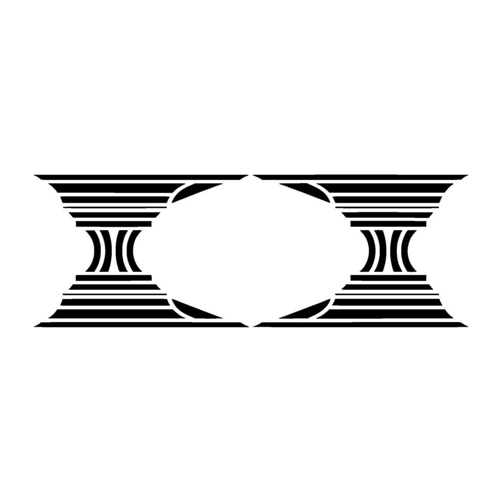 Geometric Symmetry, Minimalist Pillars, Abstract - Pattern vector