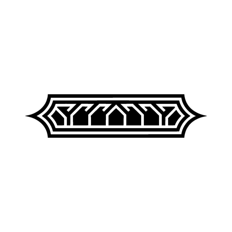 Art Deco Geometric Ornament, Elegant Border - Art deco vector