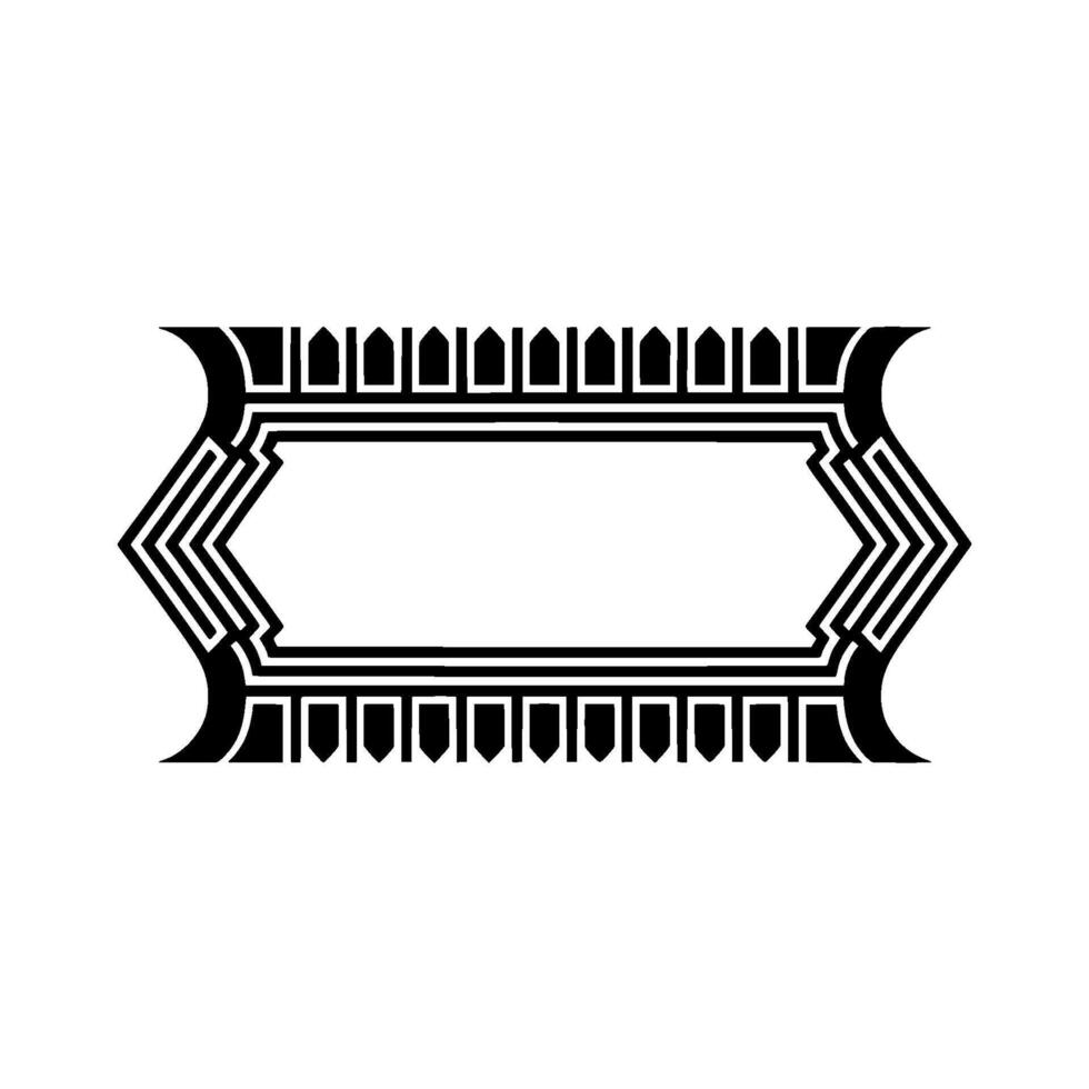 Geometric Deco Frame, Elegant Border, Art Deco, Vintage - Pattern vector