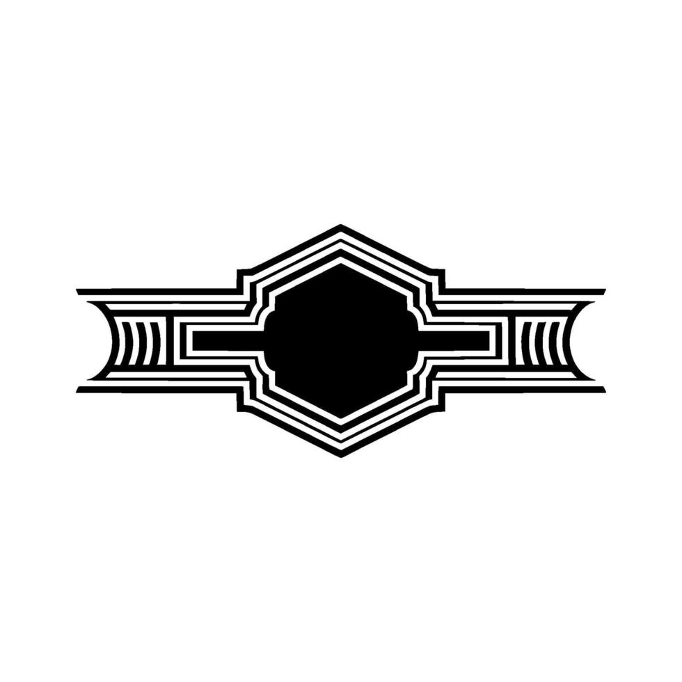 Art Deco Emblem, Geometric, Vintage Style - Art deco vector