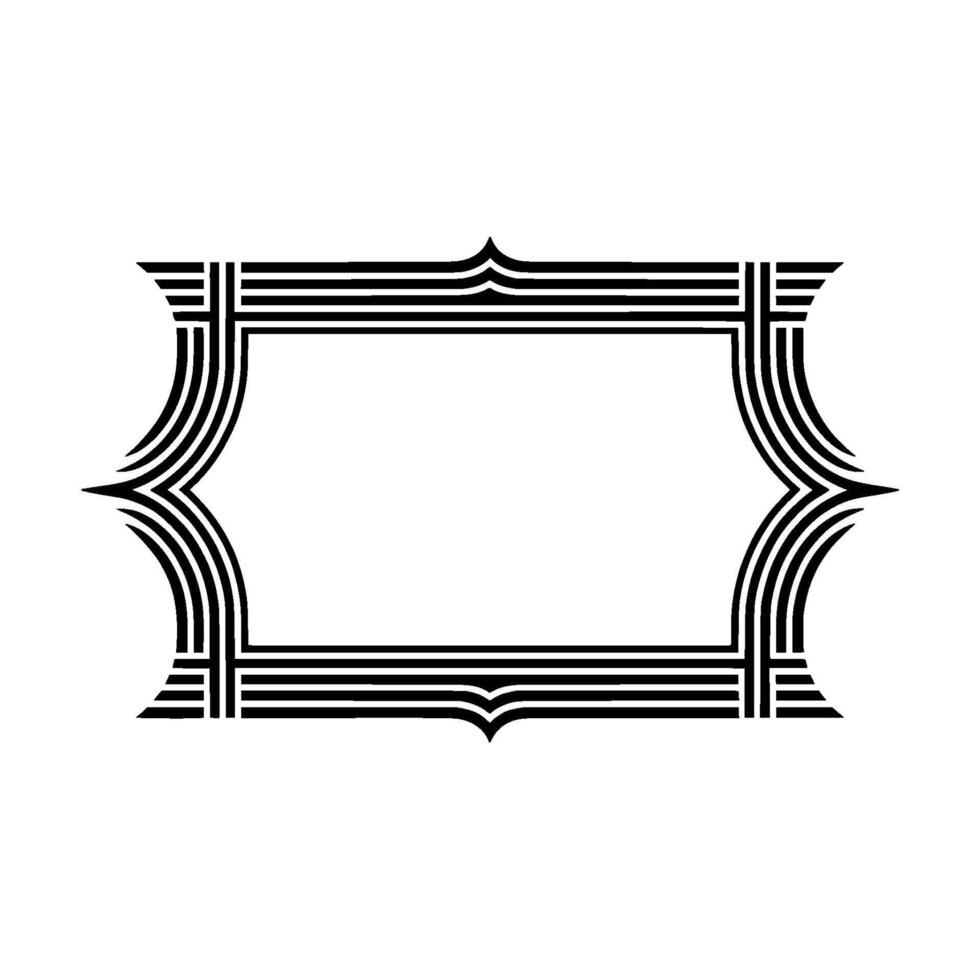 Art Deco Frame, Elegant Ornament, Minimalist - Art deco vector