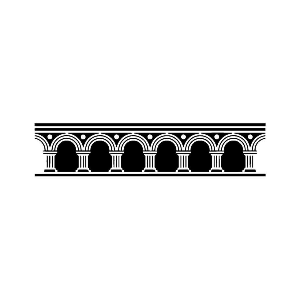 Elegant Classical Arch Border, Vintage Element vector