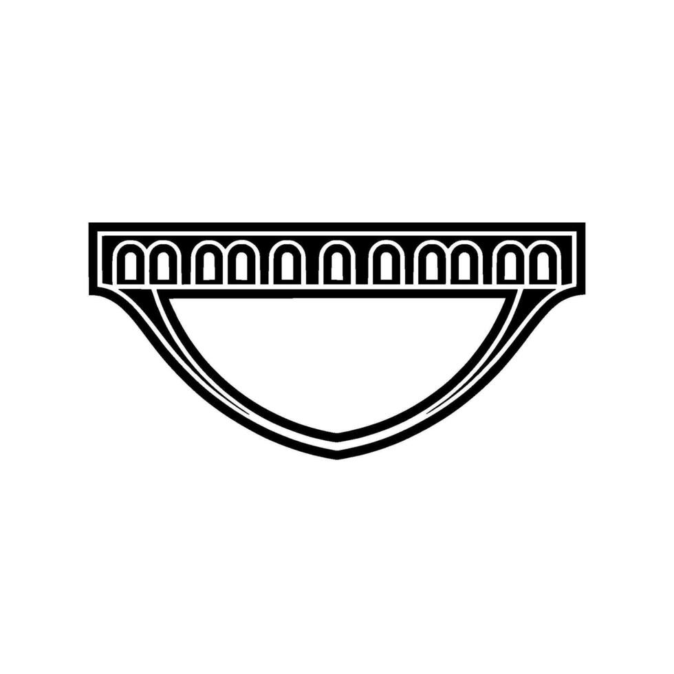 Geometric Shield Emblem, Art Deco Style - Art deco vector