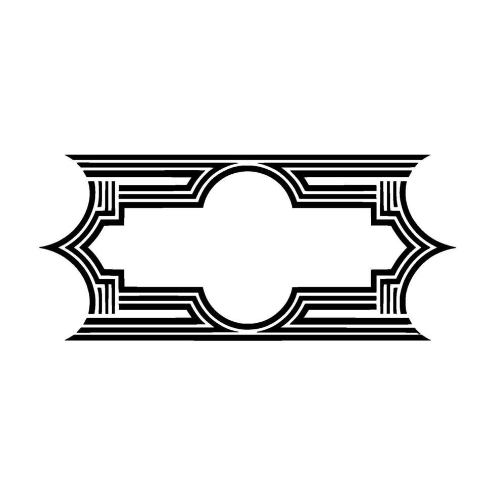 Art Deco Ornament, Geometric Frame, Elegant, Border - Art deco vector