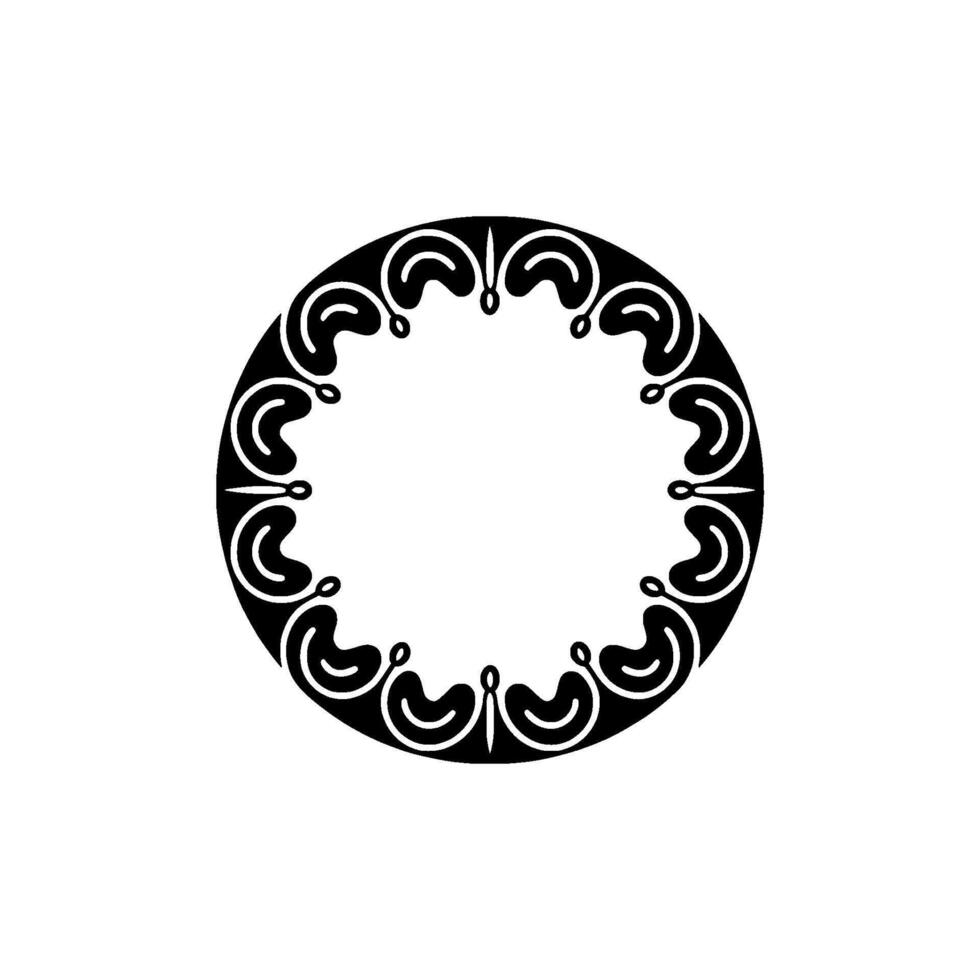 Elegant Circular Ornament, Vintage, Minimalist Frame, Circle vector