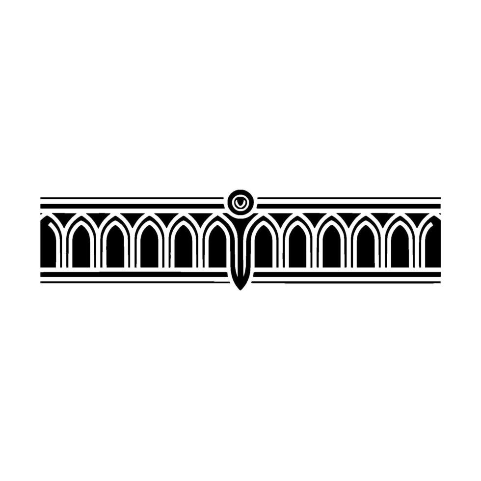Art Deco Ornament Border, Geometric, Vintage Style, Pattern - Art deco vector
