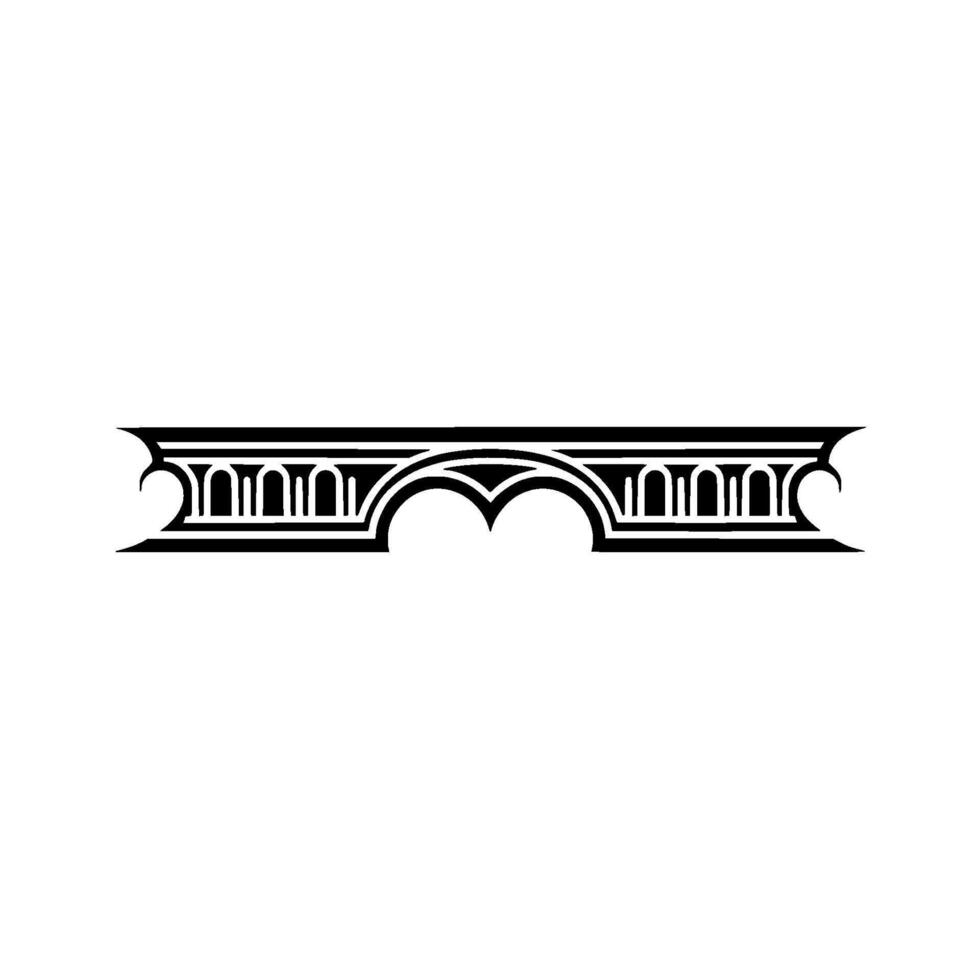 Art Deco Archway Ornament, Geometric - Pattern - Art deco vector