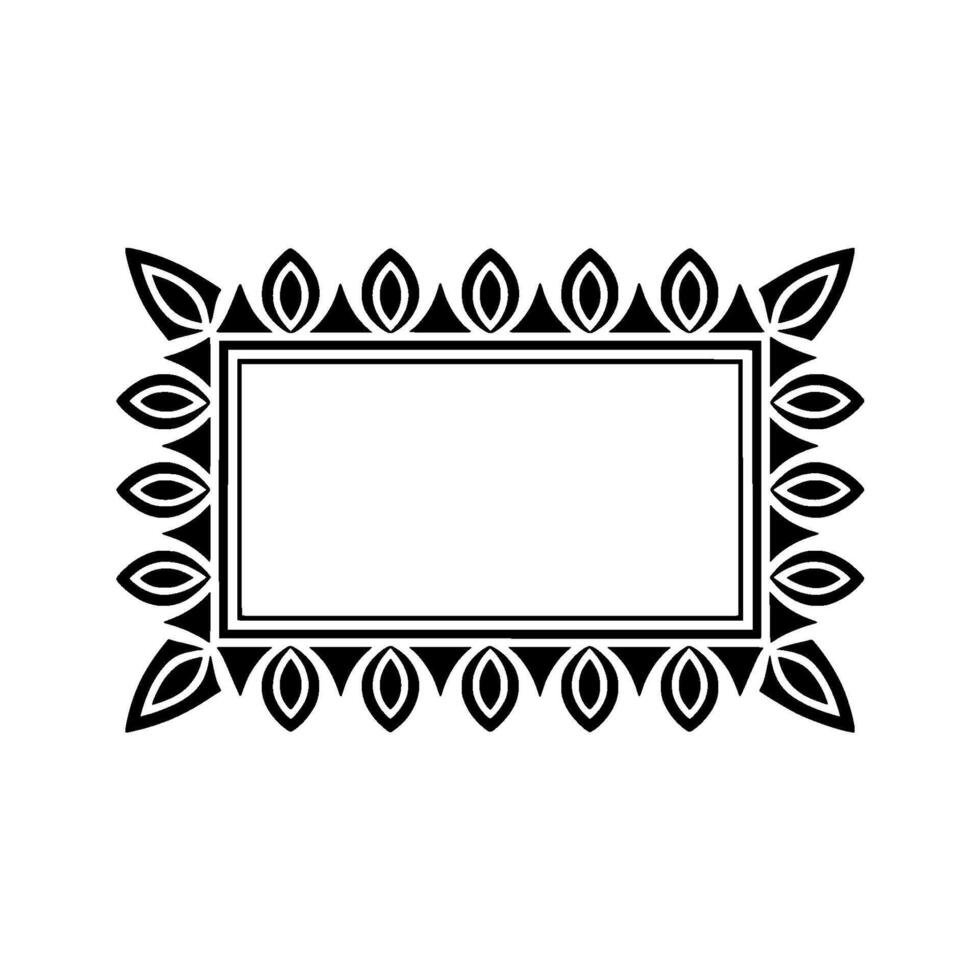 Geometric Frame, Minimalist, Decorative Border vector