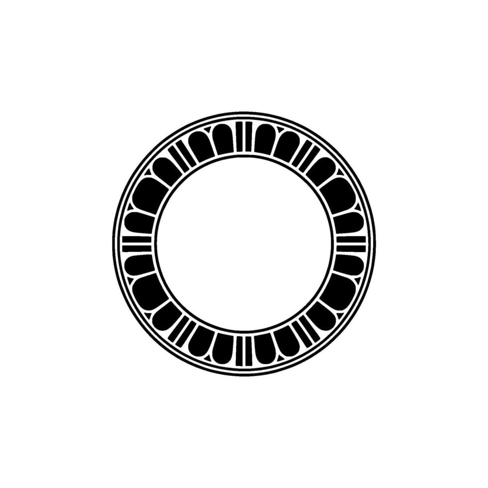Minimalist Circular Emblem, Geometric, Modern - Circle - Outline vector