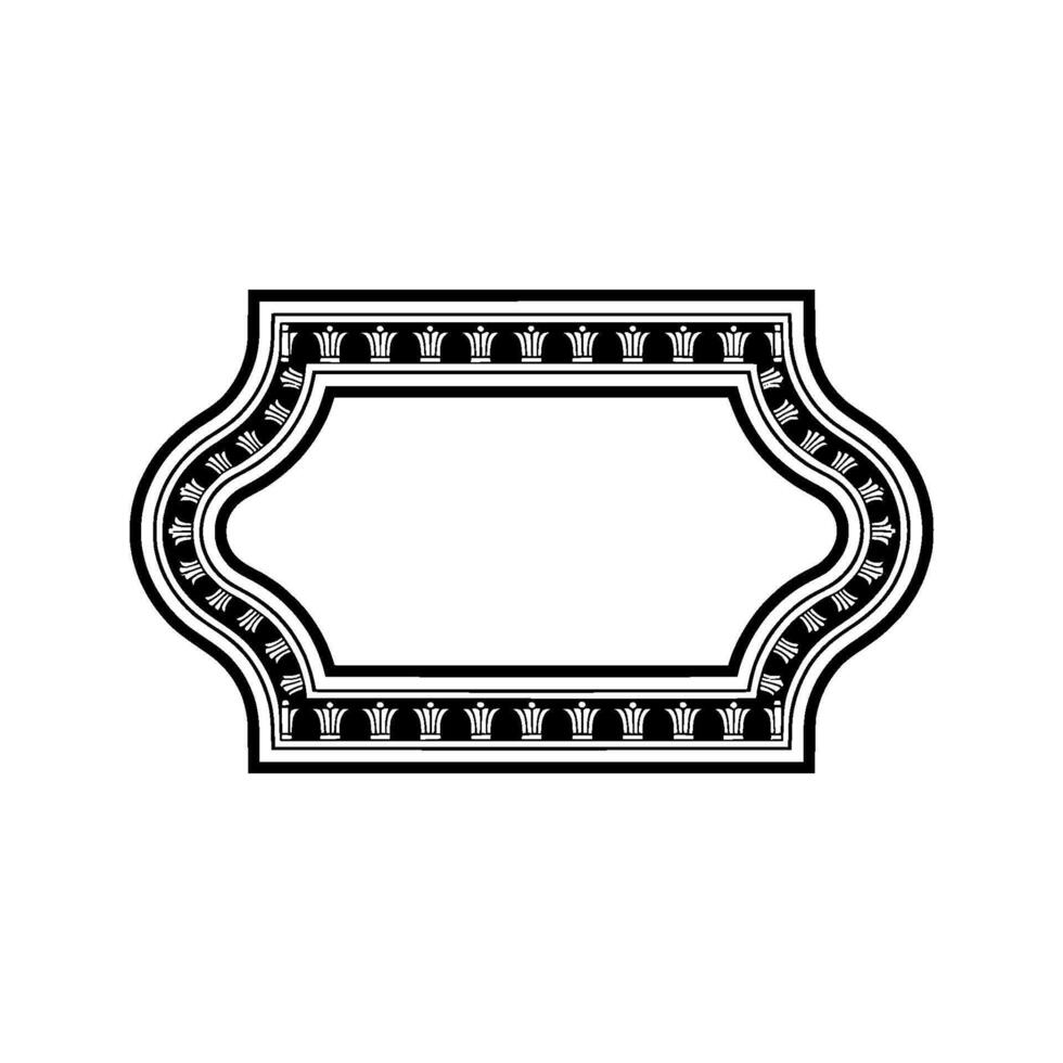 Art Deco Ornament Border, Elegant Element, Frame - Art deco vector