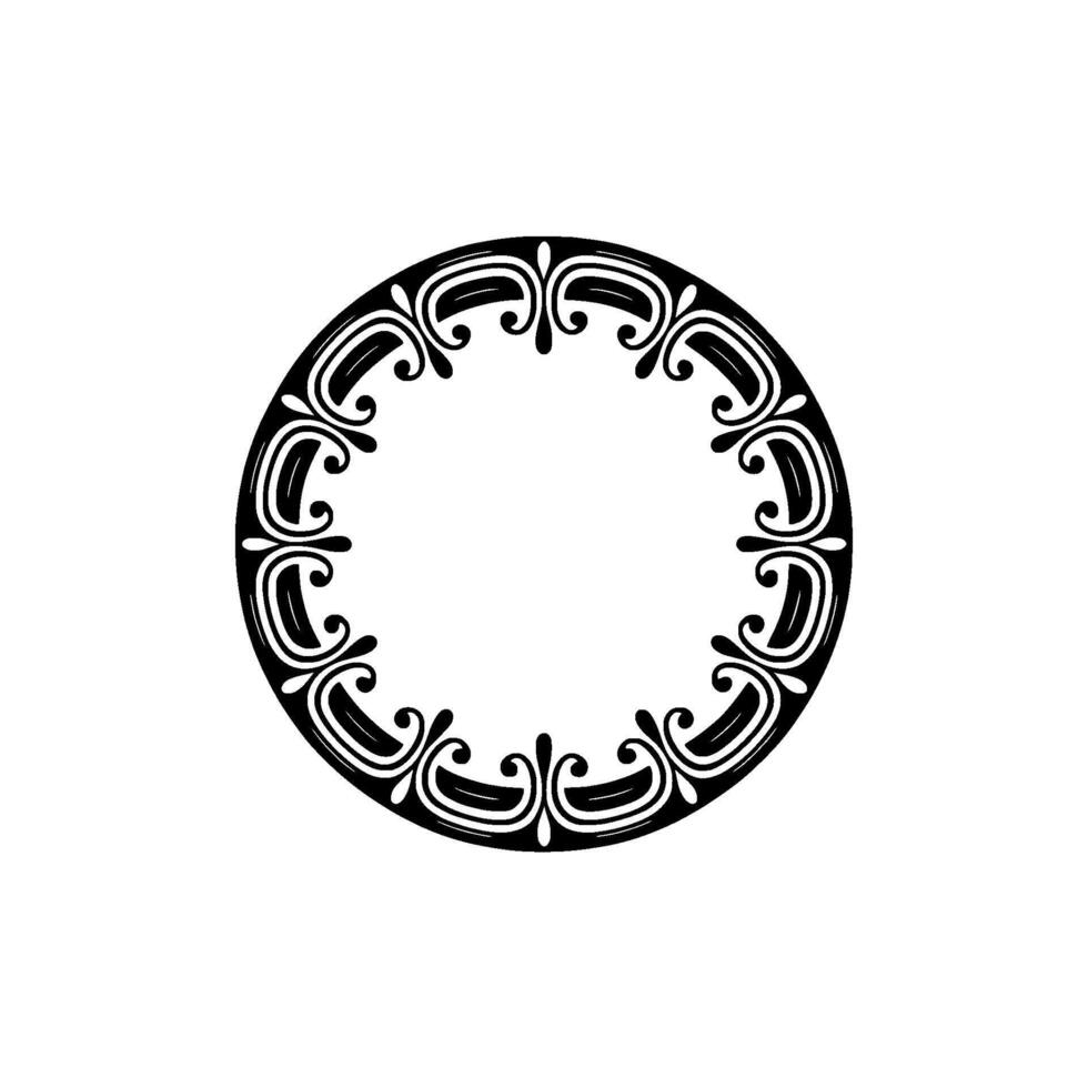 Intricate Circular Ornament, Vintage, Elegant Border - Decorative vector