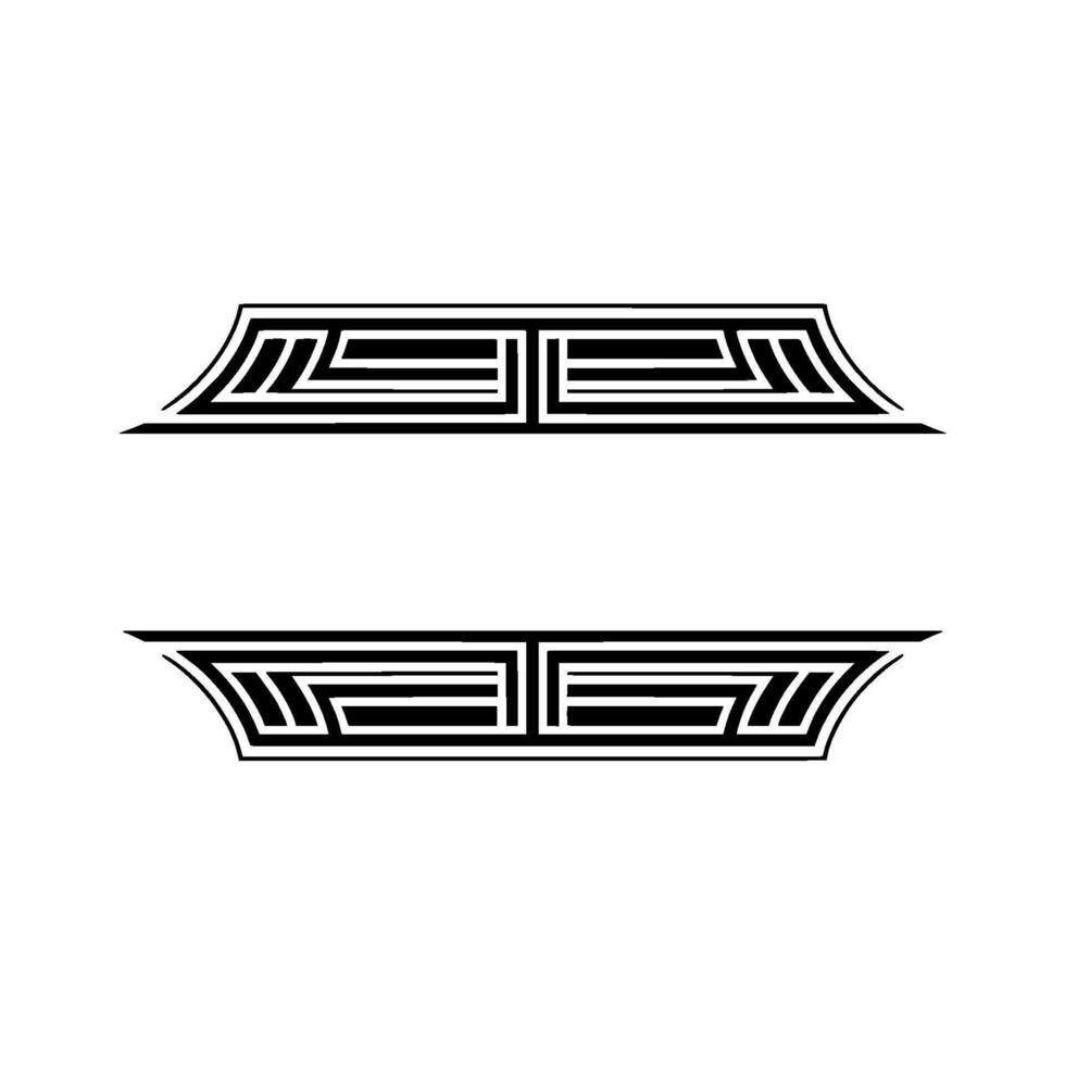 Geometric Deco Border, Elegant Elements - Linear vector