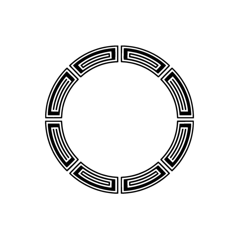 Geometric Circle Ornament, Minimalist, Minimalism vector