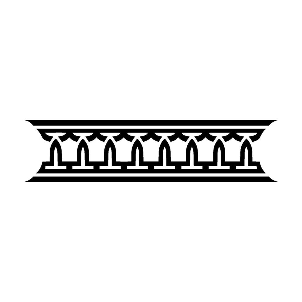 Geometric Archway, Stylized Ornamentation, Minimalist vector