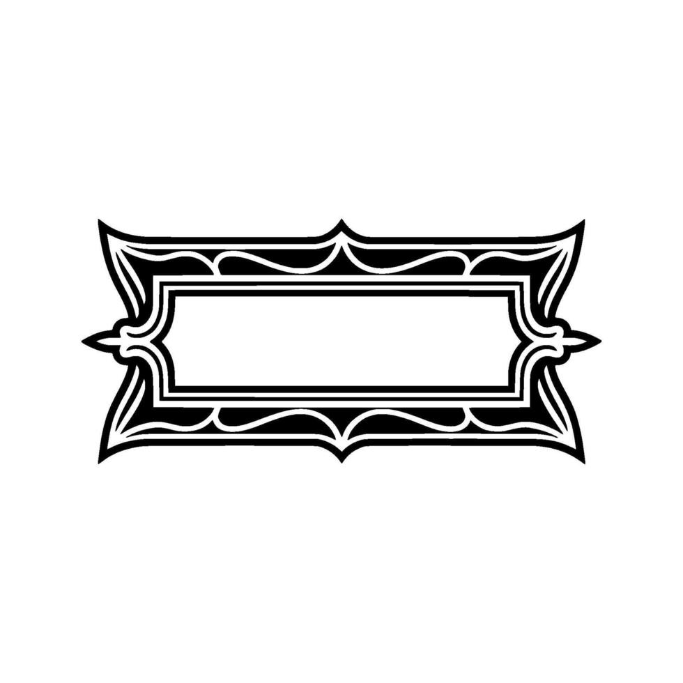 Art Deco Frame, Elegant Border, Vintage, Minimalist Ornamentation, Retro - Art deco vector