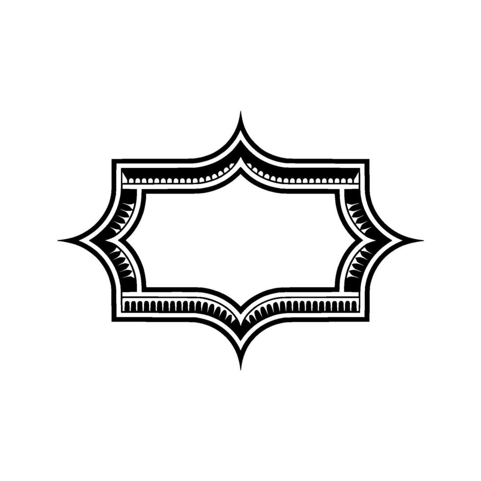 Art Deco Ornament Frame, Elegant Border - Art deco vector