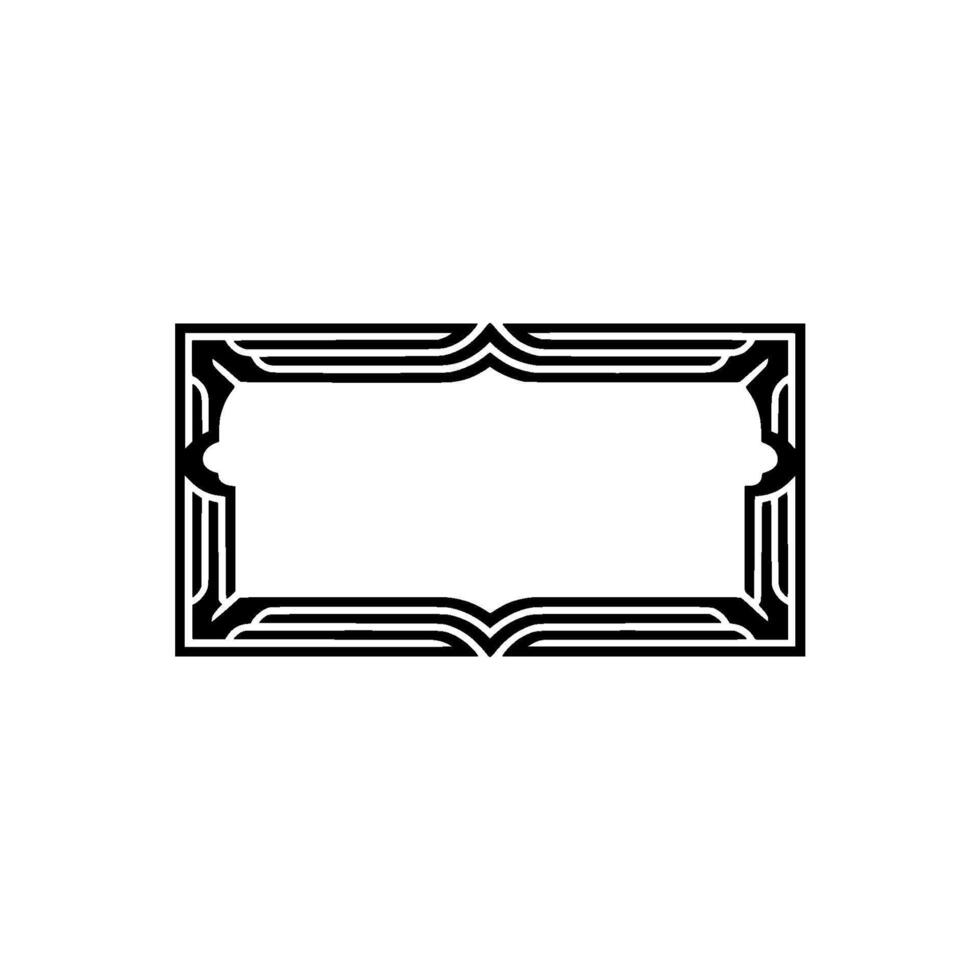 Art Deco Frame, Elegant Border, Minimalist - Art deco vector