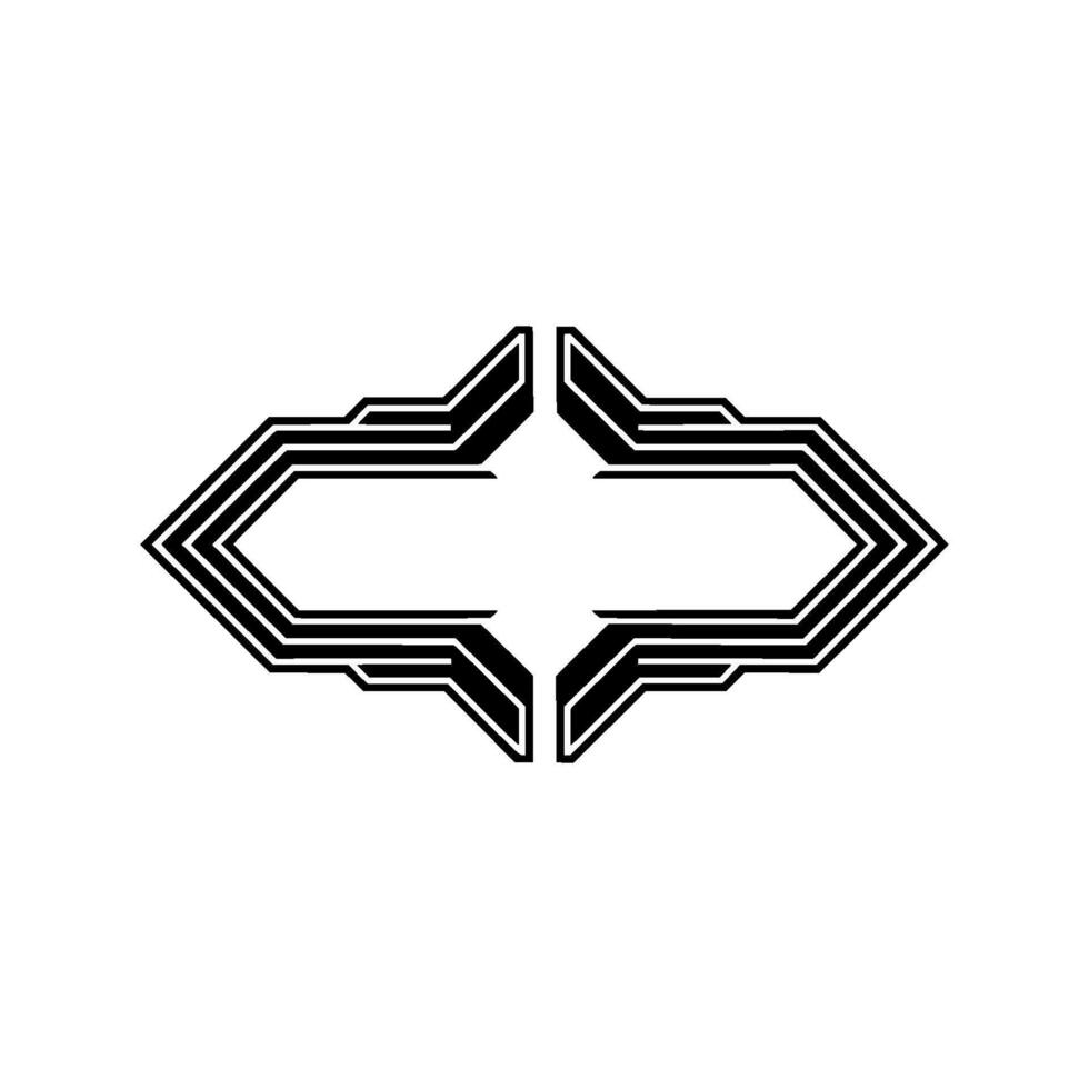 Geometric Directional Arrow, Modern Abstract vector