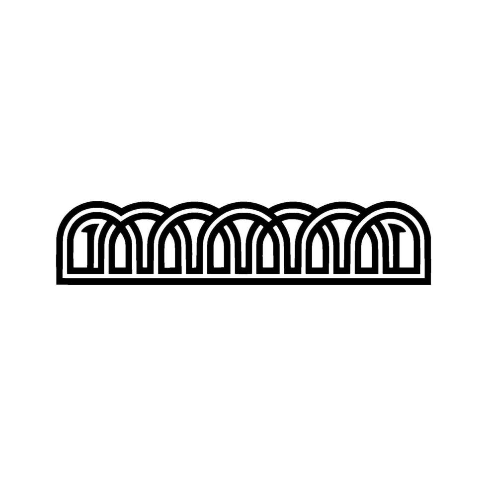 Art Deco Wave Pattern, Minimalist vector