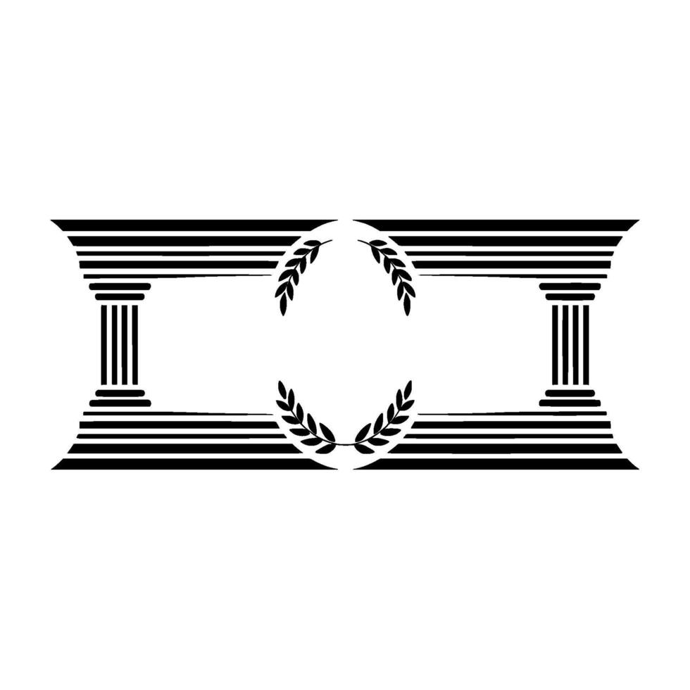 Geometric Classical Emblem, Minimalist, Minimalism vector