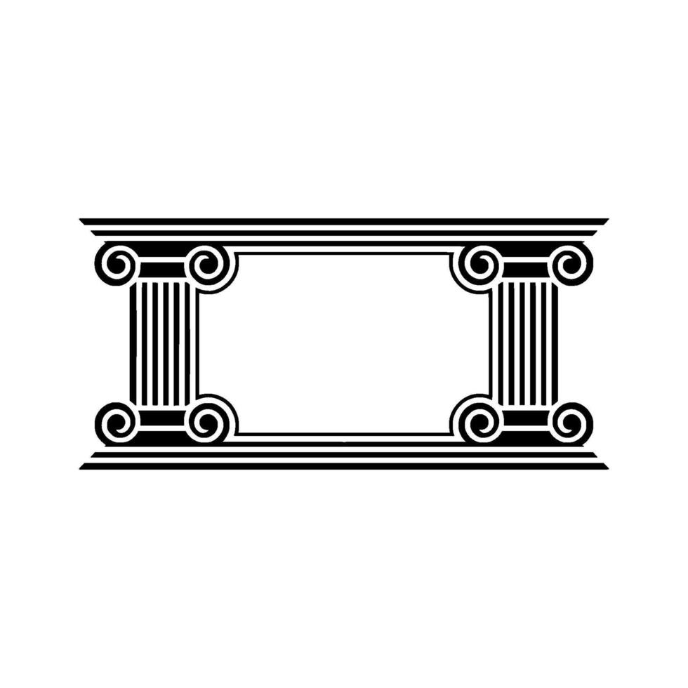 Geometric Deco Border, Classical Revival vector