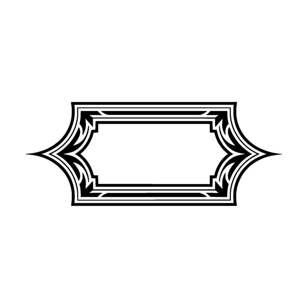 Art Deco Frame, Elegant Ornament, Geometric - Art deco vector