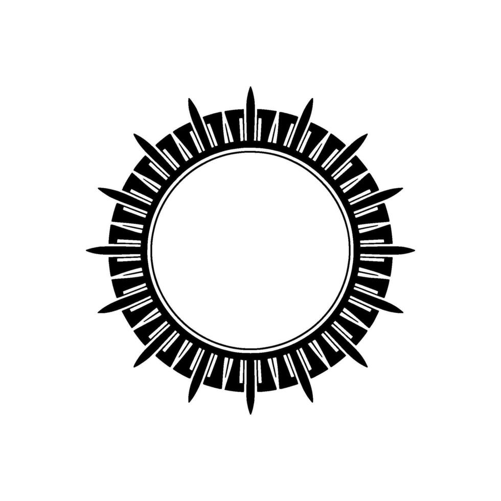 Geometric Radial Starburst, Minimalist vector