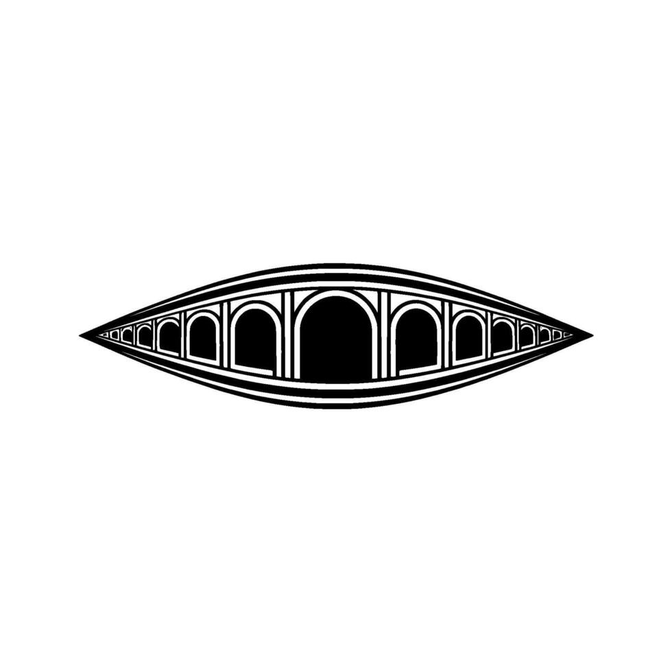 Geometric Eye Motif, Art Deco Style vector