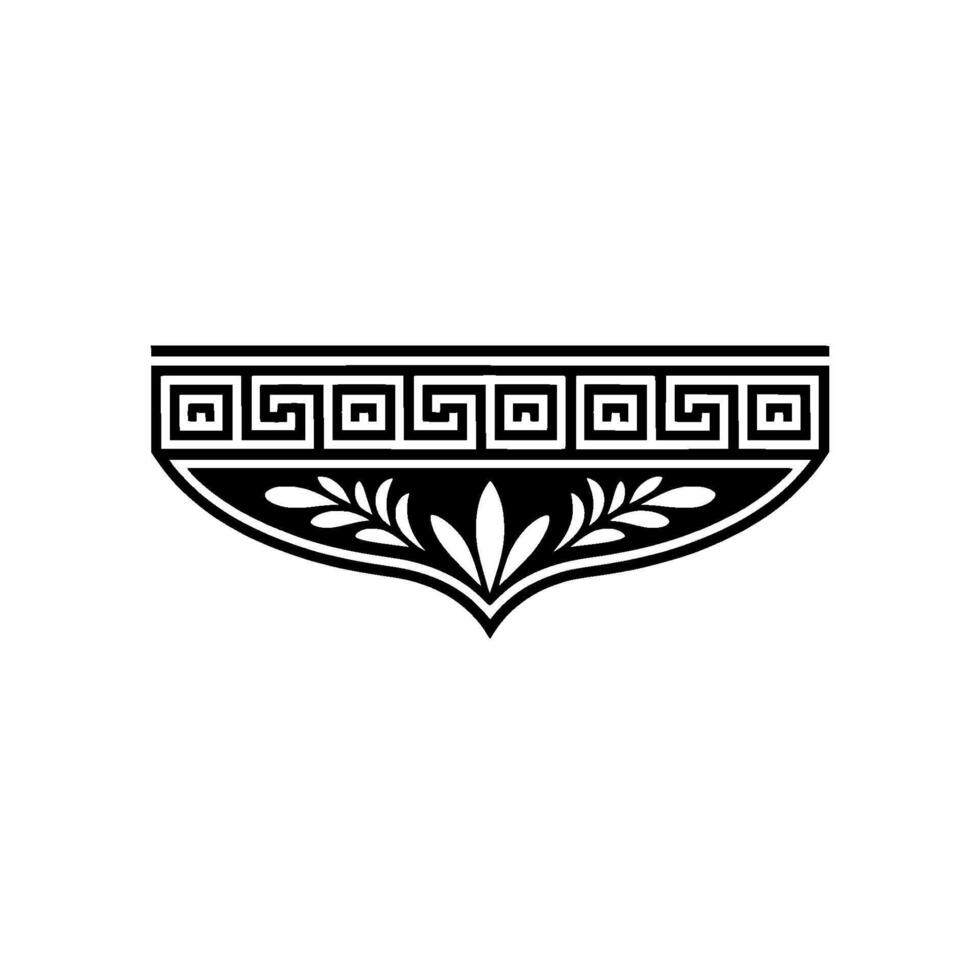 Geometric Deco Ornament, Elegant Border - Linear vector