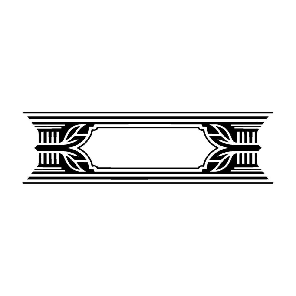 Art Deco Frame, Elegant Ornament, Vintage, Geometric - Art deco vector