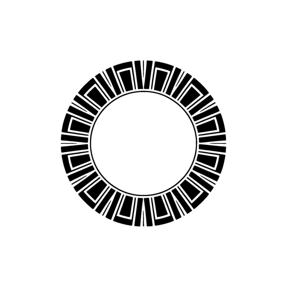 Geometric Circle Frame, Art Deco Style, Minimalist, Pattern - Art deco vector