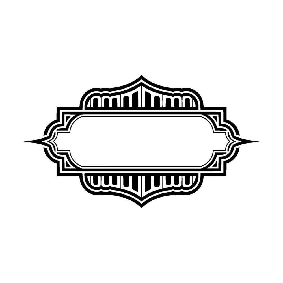 Art Deco Ornament Border, Elegant Element - Frame - Art deco vector