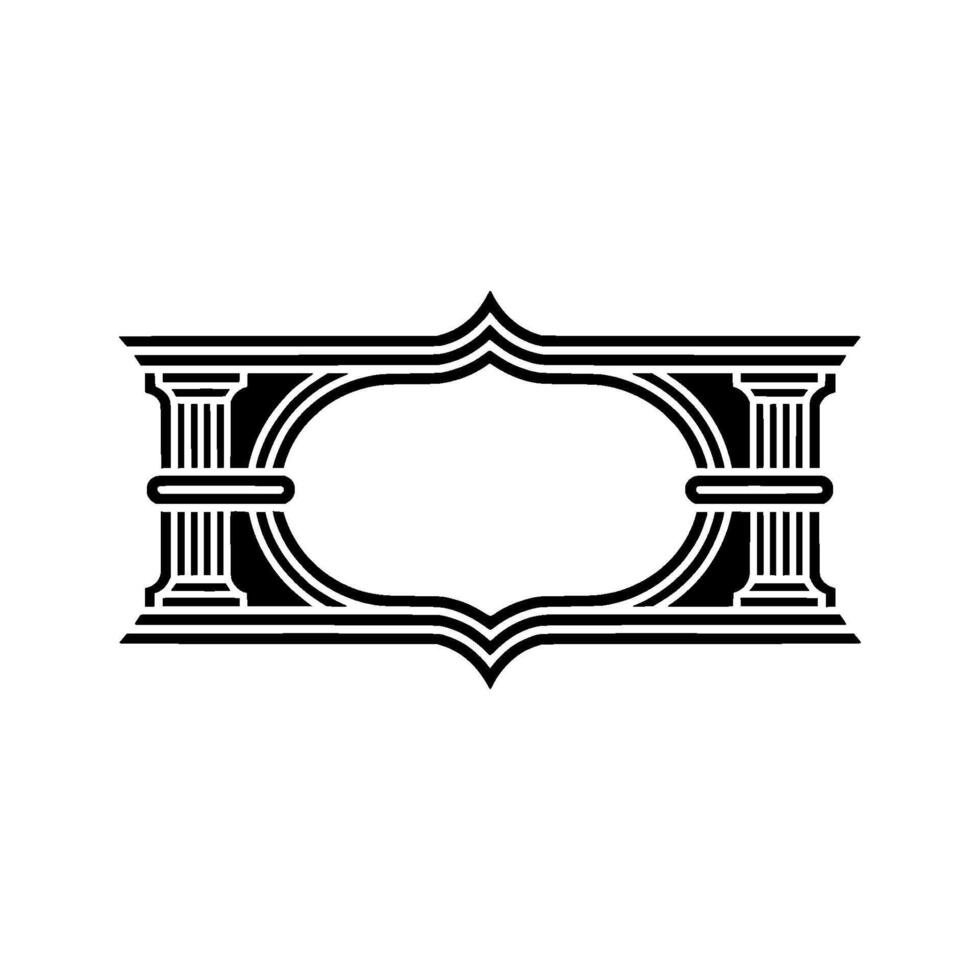 Art Deco Frame, Elegant Ornament, Vintage, Minimalist Composition - Art deco vector